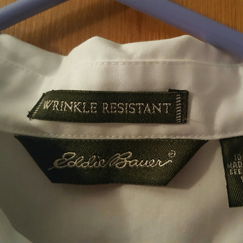 Eddie Bauer Women's White Button Down Shirt.